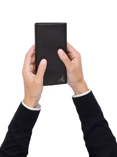 Prada Men's Saffiano Leather Wallet - Black | Thumbnail 6