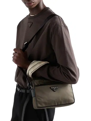 Prada Men's Re-Nylon and Saffiano Shoulder Bag | Thumbnail 3