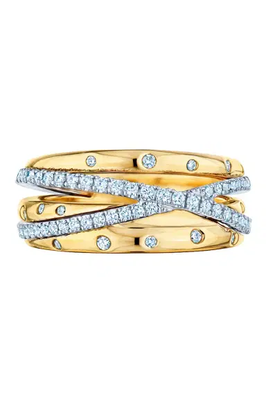 KWIAT Diamond Orbit Crossover Ring | Thumbnail 1 KWIAT Diamond Orbit Crossover Ring | Thumbnail 1