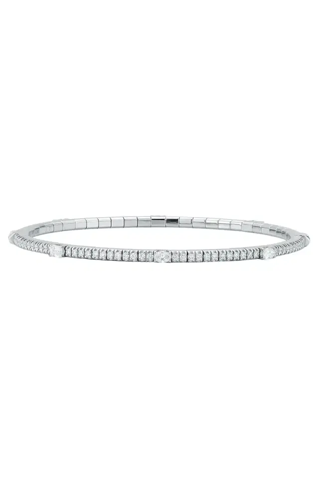 ROBERTO DEMEGLIO Diamond Multishaped Stretch Tennis Bracelet