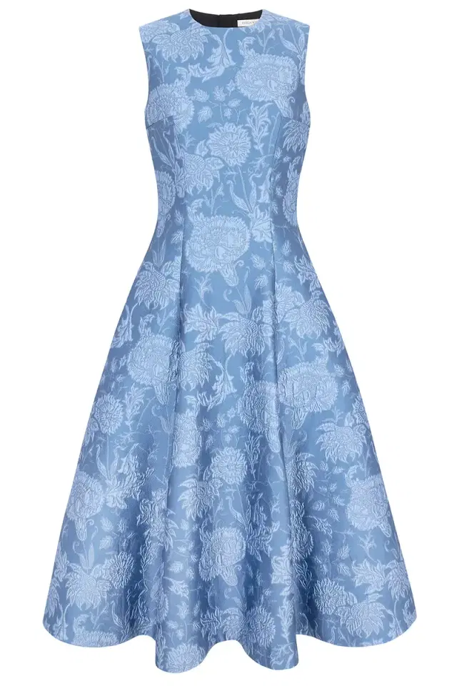 Emilia Wickstead Mara Floral Midi Dress