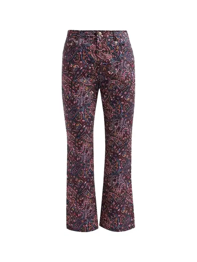 Cinq à Sept Women's Paisley Denim Stevie Jeans - Black Multi