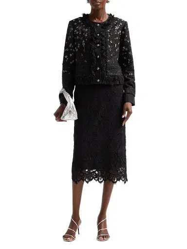 Kobi Halperin Women's Marshall Embellished Tweed Jacket | Thumbnail 2