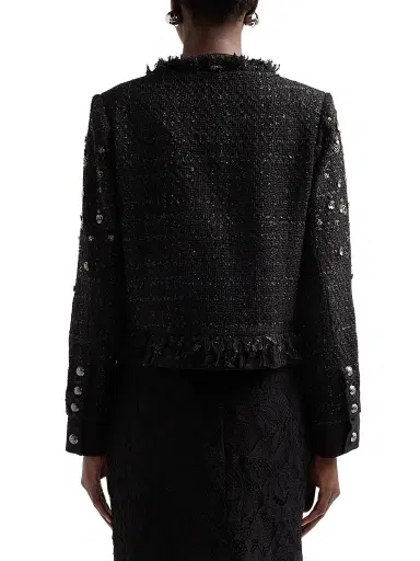 Kobi Halperin Women's Marshall Embellished Tweed Jacket | Thumbnail 3