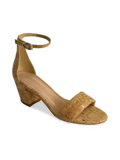 Bernardo Women's Bowie Ankle Strap Heeled Sandals - Cork | Thumbnail 2
