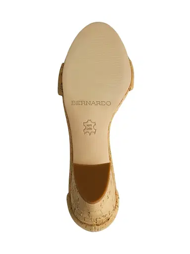 Bernardo Women's Bowie Ankle Strap Heeled Sandals - Cork | Thumbnail 4