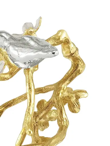 Michael Aram Lovebirds Silver & Gold Trinket Box | Thumbnail 4