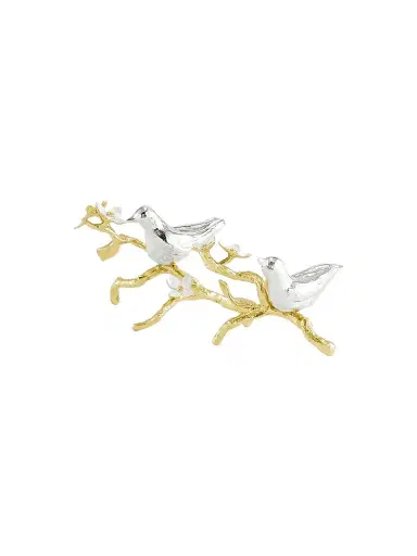 Michael Aram Lovebirds Silver & Gold 2-Piece Decorative Object Set | Thumbnail 3 Michael Aram Lovebirds Silver & Gold 2-Piece Decorative Object Set | Thumbnail 3