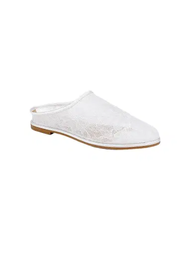 BADGLEY MISCHKA Women's Yumi Floral Lace Mules | Thumbnail 2 BADGLEY MISCHKA Women's Yumi Floral Lace Mules | Thumbnail 2