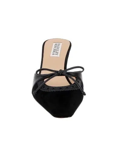 BADGLEY MISCHKA Women's Yannah 55MM Cut-Out Suede Mules | Thumbnail 5