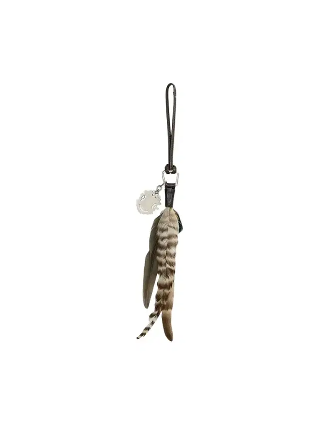 Ralph Lauren Collection Women's Leather & Feather Bag Charm - Brown Multi