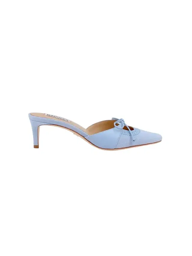BADGLEY MISCHKA Women's Yannah 55MM Cut-Out Suede Mules
