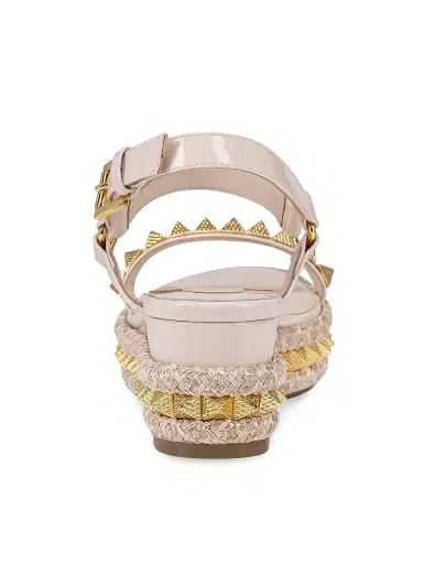 Christian Louboutin Women's Pyraclou Wedges - Leche - Size 10 | Thumbnail 3