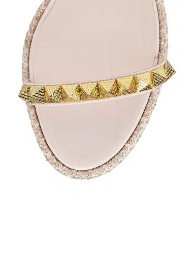 Christian Louboutin Women's Pyraclou Wedges - Leche - Size 10 | Thumbnail 4