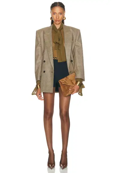 Saint Laurent Muslin Crepe Blouse | Thumbnail 4 Saint Laurent Muslin Crepe Blouse | Thumbnail 4