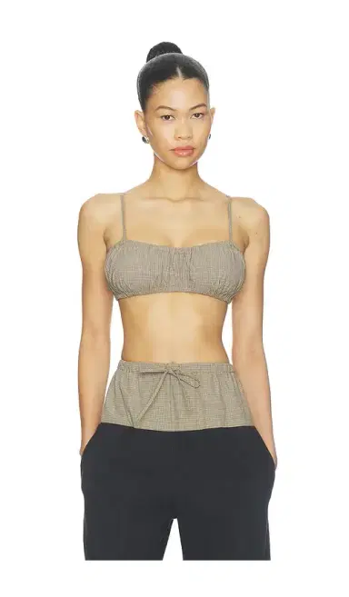 Matthew Bruch Bubble Bandeau Crop Top | Thumbnail 1