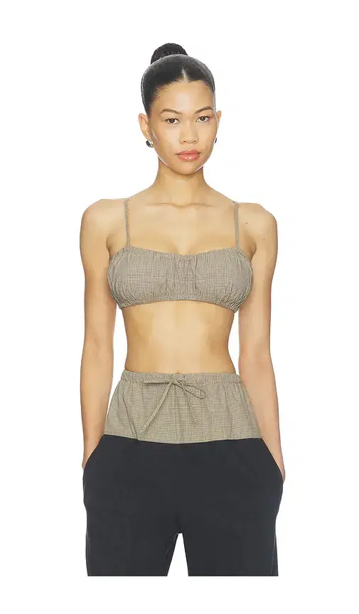 Matthew Bruch Bubble Bandeau Crop Top