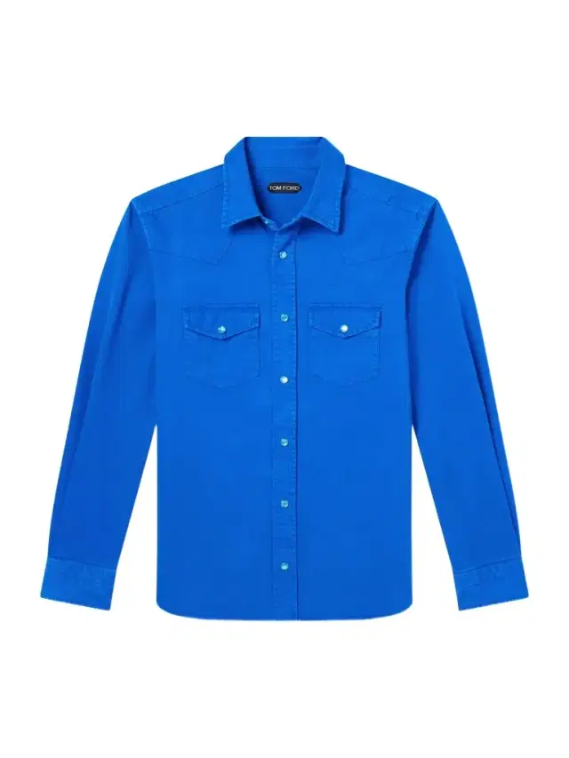 Tom Ford Garment-Dyed Denim Shirt - Men