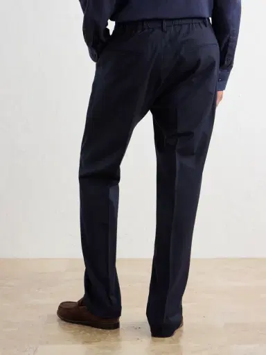Altea Renee Straight-Leg Stretch-Wool Flannel Trousers - Men | Thumbnail 4