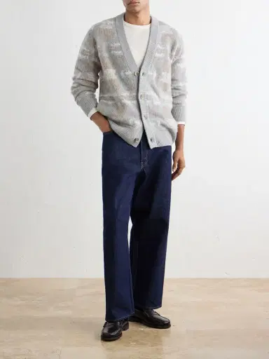 Altea Virgin Wool-Jacquard Cardigan - Men | Thumbnail 2