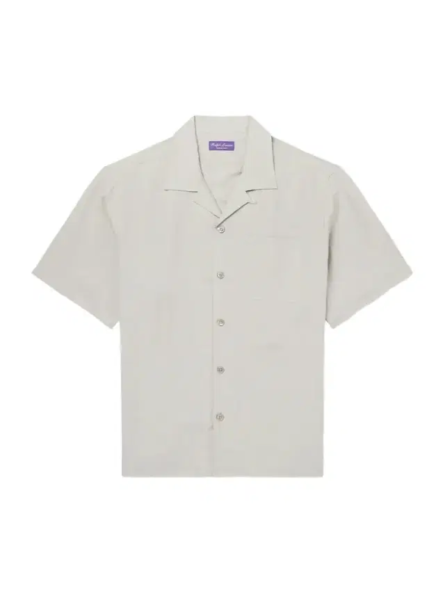 Ralph Lauren Purple Label Camp-Collar Silk and Linen-Blend Shirt - Men