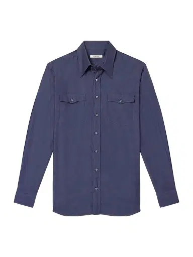 Husbands Cotton and Silk-Blend Twill Shirt - Men | Thumbnail 1