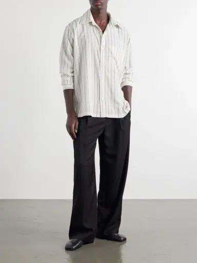 Kartik Research Pinstriped Cotton-Canvas Shirt - Men | Thumbnail 2 Kartik Research Pinstriped Cotton-Canvas Shirt - Men | Thumbnail 2