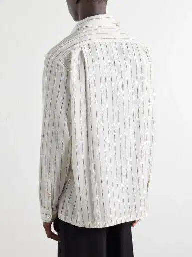 Kartik Research Pinstriped Cotton-Canvas Shirt - Men | Thumbnail 4 Kartik Research Pinstriped Cotton-Canvas Shirt - Men | Thumbnail 4