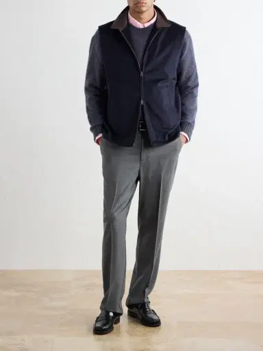 Altea Renee Straight-Leg Stretch-Wool Flannel Trousers - Men | Thumbnail 2