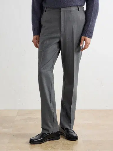 Altea Renee Straight-Leg Stretch-Wool Flannel Trousers - Men | Thumbnail 3