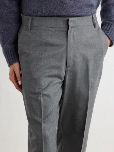 Altea Renee Straight-Leg Stretch-Wool Flannel Trousers - Men | Thumbnail 5