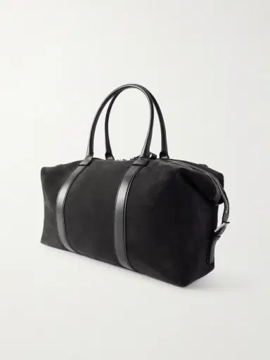 Tom Ford Buckley Leather-Trimmed Suede Holdall - Men | Thumbnail 4