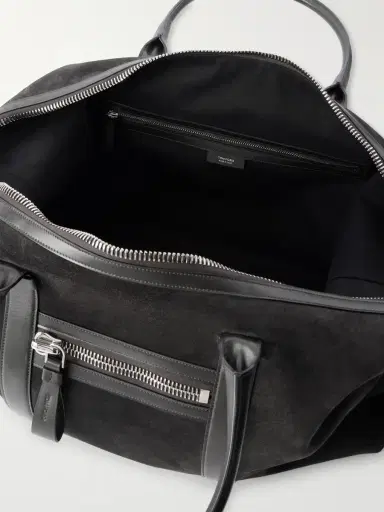 Tom Ford Buckley Leather-Trimmed Suede Holdall - Men | Thumbnail 6