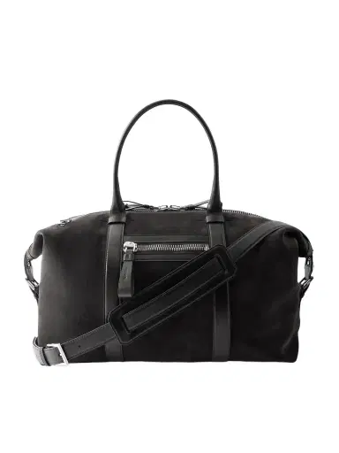 Tom Ford Buckley Leather-Trimmed Suede Holdall - Men | Thumbnail 1