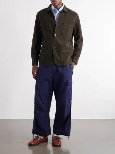 Portuguese Flannel Labura Stretch-Cotton Twill Overshirt - Men | Thumbnail 2