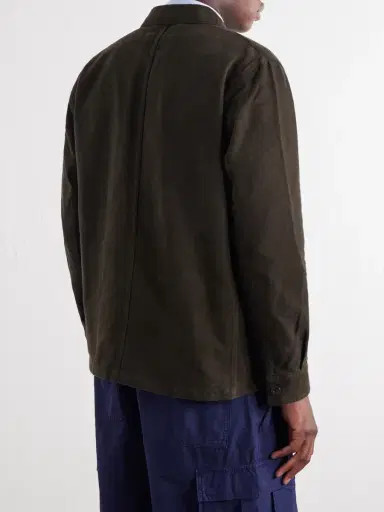 Portuguese Flannel Labura Stretch-Cotton Twill Overshirt - Men | Thumbnail 4