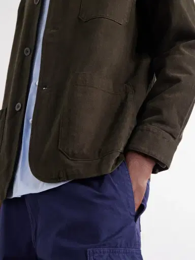 Portuguese Flannel Labura Stretch-Cotton Twill Overshirt - Men | Thumbnail 5