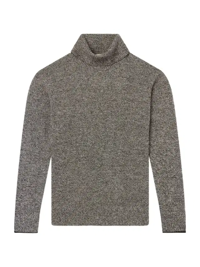 Altea Wool and Cashmere-Blend Mouliné Rollneck Sweater - Men