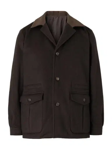 Caruso Dalila Suede-Trimmed Wool Jacket - Men | Thumbnail 1 Caruso Dalila Suede-Trimmed Wool Jacket - Men | Thumbnail 1