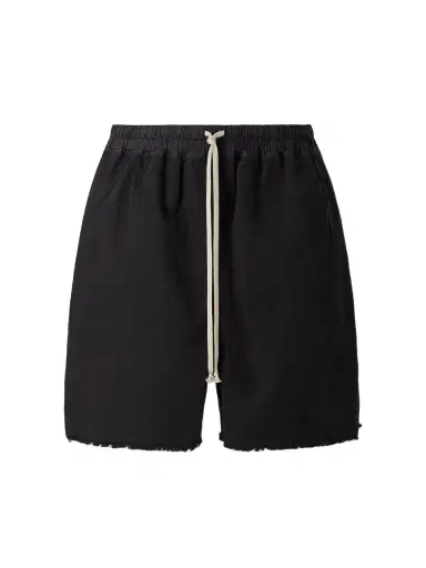 DRKSHDW by Rick Owens Straight-Leg Frayed Cotton-Canvas Shorts - Men | Thumbnail 1 DRKSHDW by Rick Owens Straight-Leg Frayed Cotton-Canvas Shorts - Men | Thumbnail 1