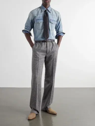 Husbands Denim Shirt - Men | Thumbnail 2 Husbands Denim Shirt - Men | Thumbnail 2