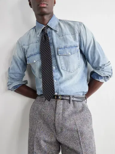 Husbands Denim Shirt - Men | Thumbnail 5 Husbands Denim Shirt - Men | Thumbnail 5