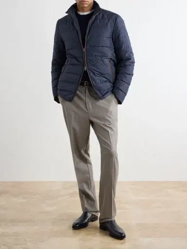 Altea Renee Straight-Leg Stretch-Wool Flannel Trousers - Men | Thumbnail 2