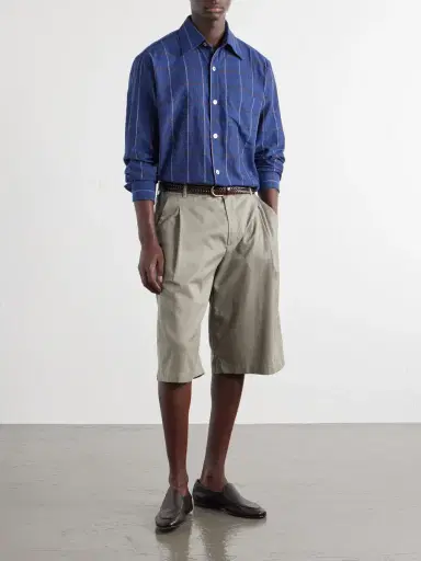 Kartik Research Checked Cotton-Canvas Shirt - Men | Thumbnail 2 Kartik Research Checked Cotton-Canvas Shirt - Men | Thumbnail 2