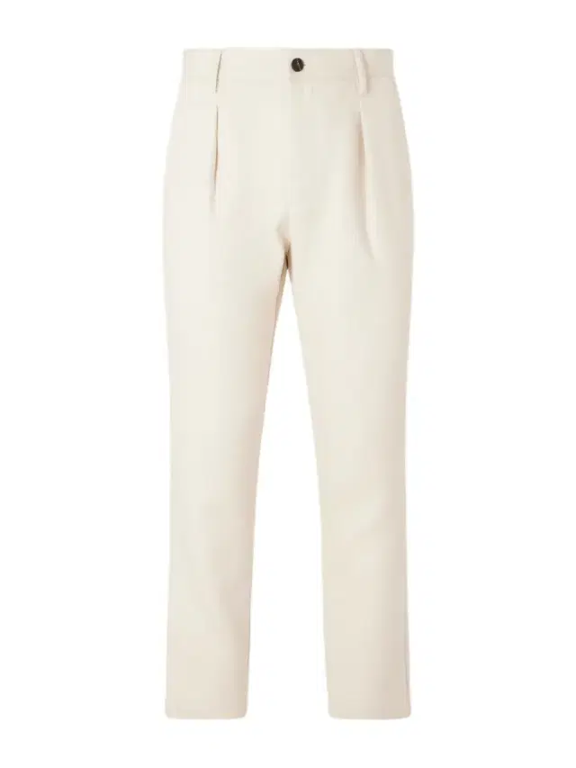 MR P. Tapered Pleated Cotton and Cashmere-Blend Trousers - Men