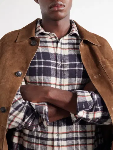 Portuguese Flannel Hillside Checked Cotton-Flannel Shirt - Men | Thumbnail 5