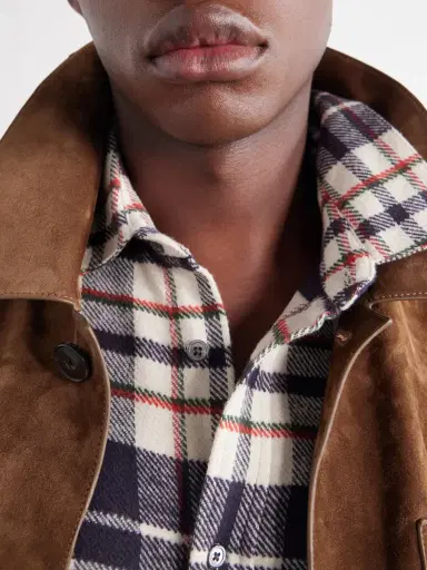 Portuguese Flannel Hillside Checked Cotton-Flannel Shirt - Men | Thumbnail 6