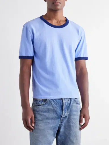 Husbands Distressed Cotton-Jersey T-Shirt - Men | Thumbnail 3