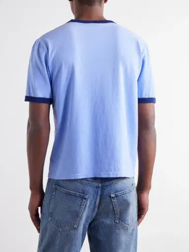 Husbands Distressed Cotton-Jersey T-Shirt - Men | Thumbnail 4