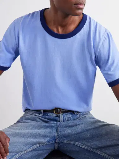 Husbands Distressed Cotton-Jersey T-Shirt - Men | Thumbnail 5